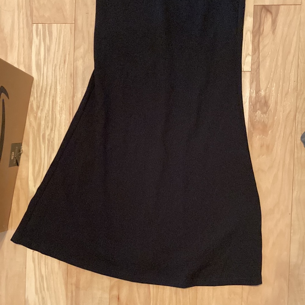 Lulus black halter top gown dress SZ small - Picture 3 of 5